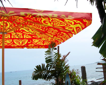 Huggo's outdoor umbrellas
