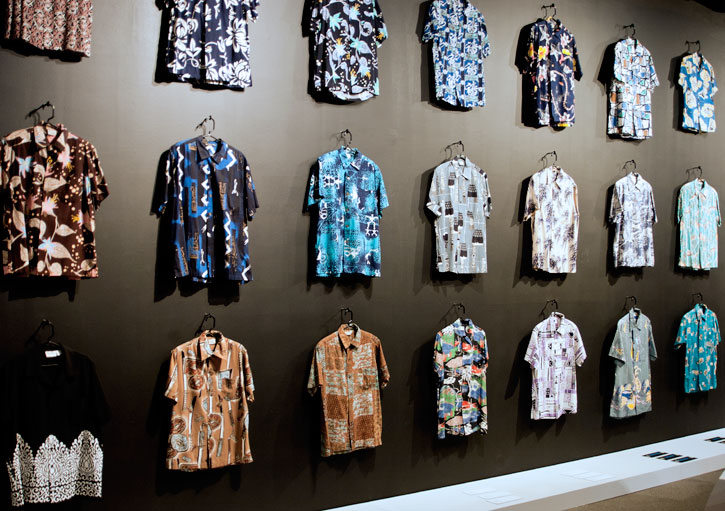 Alfred Shaheen - Hawaiian Shirt Monarch - Bishop Museum - Aloha Shirt Wall
