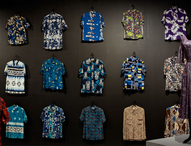 Aloha Shirt Wall